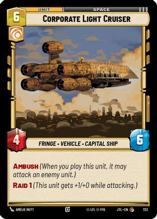 Corporate Light Cruiser (Foil) [JTL - 723]