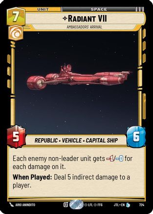 Radiant VII - Ambassadors' Arrival (Foil) [JTL - 724]
