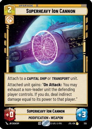 Superheavy Ion Cannon (Foil) [JTL - 725]