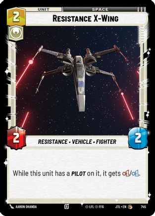 Resistance X-Wing (Foil) [JTL - 745]