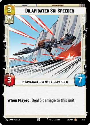 Dilapidated Ski Speeder (Foil) [JTL - 746]