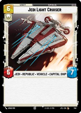 Jedi Light Cruiser (Foil) [JTL - 749]
