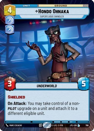 Hondo Ohnaka - Superfluous Swindler (Hyperspace Foil) [JTL - 790]