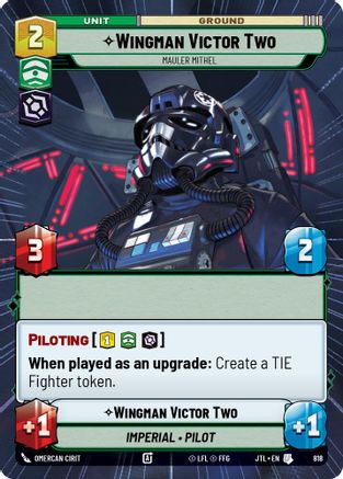 Wingman Victor Two - Mauler Mithel (Hyperspace Foil) [JTL - 818]