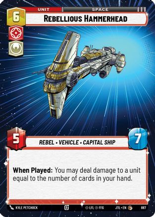 Rebellious Hammerhead (Hyperspace Foil) [JTL - 887]