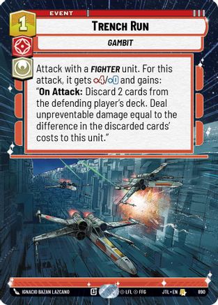 Trench Run (Hyperspace Foil) [JTL - 890]