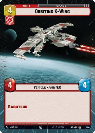 Orbiting K-Wing (Hyperspace Foil) [JTL - 900]