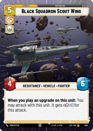Black Squadron Scout Wing (Hyperspace Foil) [JTL - 936]