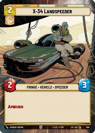 X-34 Landspeeder (Hyperspace Foil) [JTL - 948]