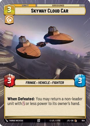 Skyway Cloud Car (Hyperspace Foil) [JTL - 954]