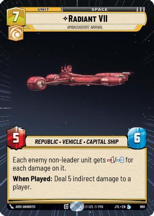 Radiant VII - Ambassadors' Arrival (Hyperspace Foil) [JTL - 960]