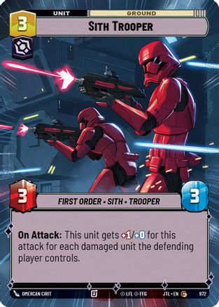 Sith Trooper (Hyperspace Foil) [JTL - 972]