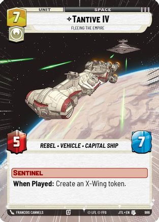 Tantive IV - Fleeing the Empire (Hyperspace Foil) [JTL - 986]