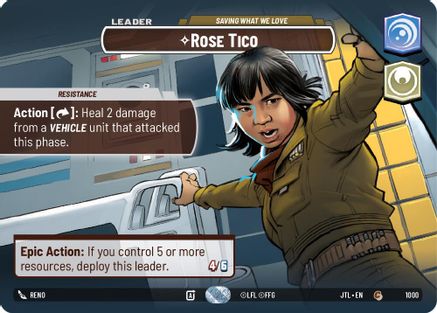 Rose Tico - Saving What We Love (Showcase) [JTL - 1000]