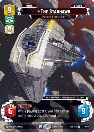 The Starhawk - Prototype Battleship (Prestige Foil) [JTL - 1065]