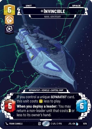 Invincible - Naval Adversary (Prestige Foil) [JTL - 1076]