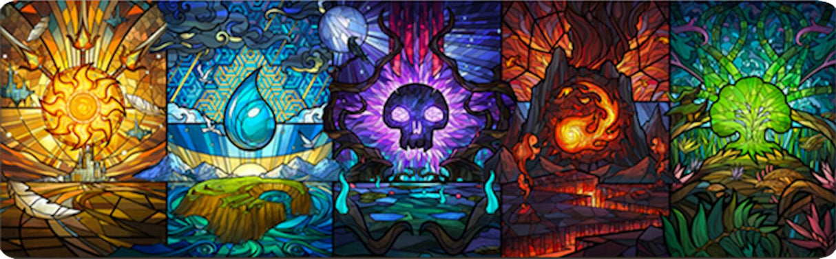 Ultra PRO: Playmat - Magali Villeneuve (Stained Glass 8ft Playmat - Kickstarter Exclusive)