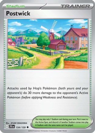 Postwick 154/159  - Reverse Holofoil SV09 Journey Together - Uncommon