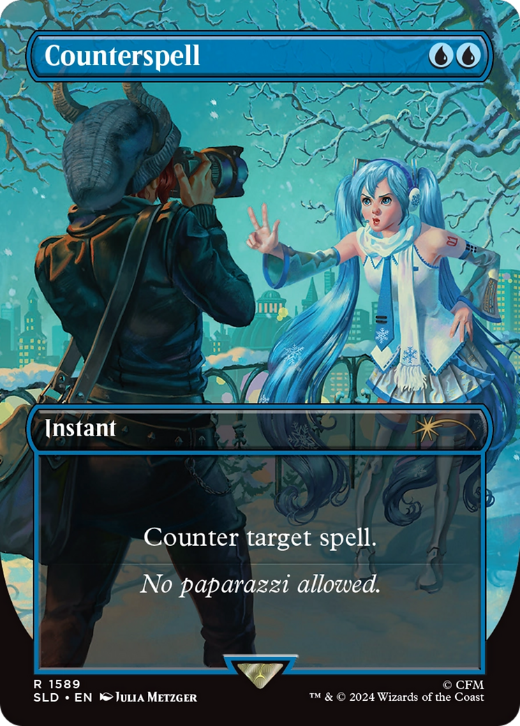 Counterspell (SLD-1589) - Secret Lair Drop (Borderless) Foil