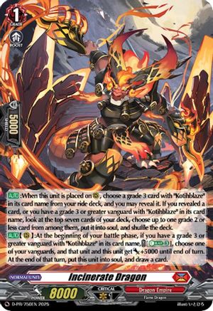 Incinerate Dragon (Foil) (D-PR/750EN) - D Promo Cards