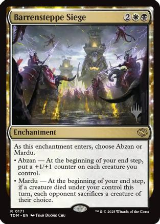 Barrensteppe Siege (PPTDM-171) - Promo Pack: Tarkir: Dragonstorm Foil