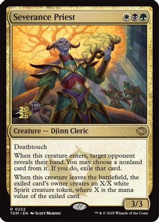 Severance Priest (PRE-222) - Prerelease Cards Foil