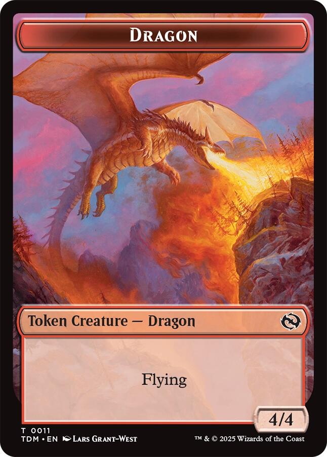 Dragon (0011) // Warrior Double-Sided Token [TDM - 11 // 13]