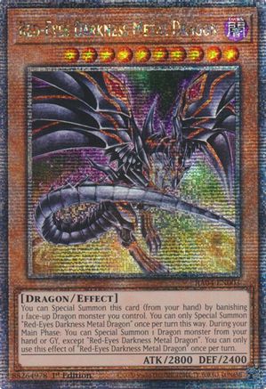 Red-Eyes Darkness Metal Dragon (Alternate Art) (Quarter Century Secret Rare) [RA04-EN003]