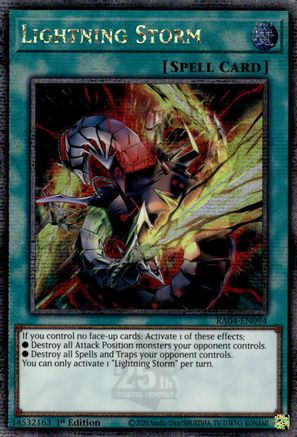 Lightning Storm (New Art) (Quarter Century Secret Rare) [RA04-EN094]