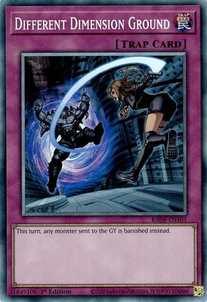 Different Dimension Ground (PCR) (RA04-EN101) - Quarter Century Stampede 1st Edition
