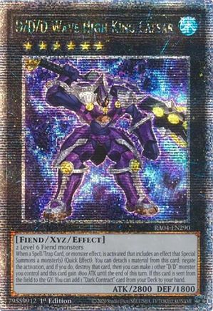 D/D/D Wave High King Caesar (Quarter Century Secret Rare) [RA04-EN290]