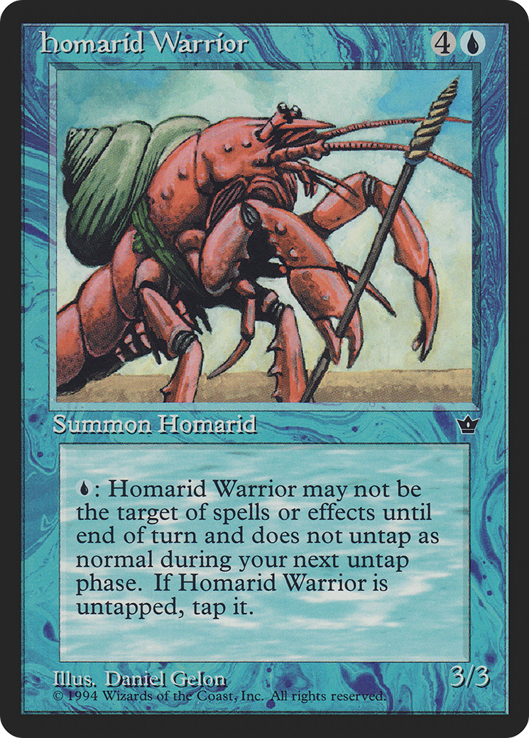 Homarid Warrior (Gelon) (FEM-22A) - Fallen Empires