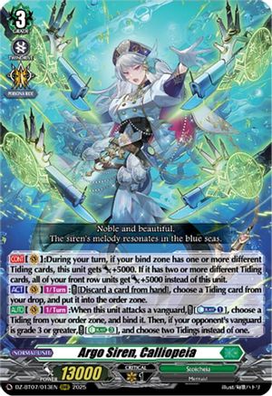 Argo Siren, Calliopeia (DZ-BT07/013EN) - DZ-BT07: Moon Fangs & Cerulean Blaze