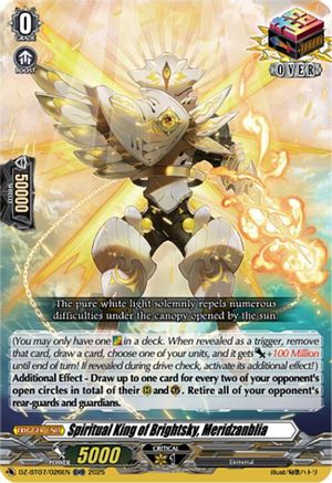 Spiritual King of Brightsky, Meridzanblia (DZ-BT07/026EN) - DZ-BT07: Moon Fangs & Cerulean Blaze