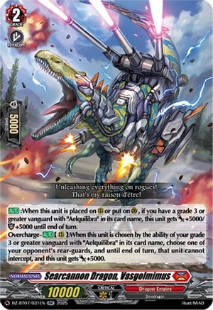 Searcannon Dragon, Vasgolmimus (DZ-BT07/031EN) - DZ-BT07: Moon Fangs & Cerulean Blaze