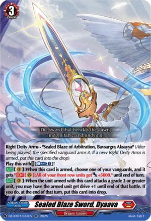 Sealed Blaze Sword, Dyaava [DZ-BT07 - DZ-BT07/033EN]