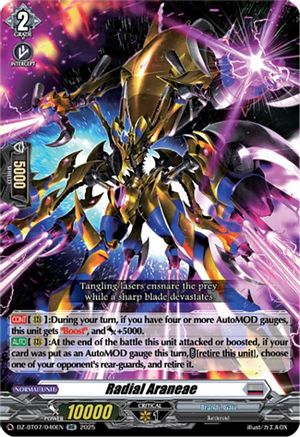 Radial Araneae (DZ-BT07/040EN) - DZ-BT07: Moon Fangs & Cerulean Blaze