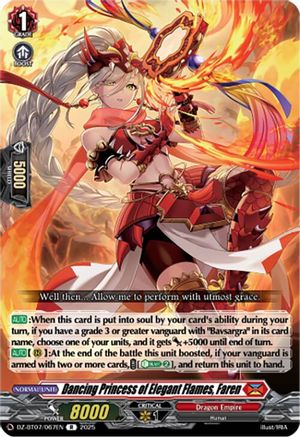 Dancing Princess of Elegant Flames, Faren (DZ-BT07/067EN) - DZ-BT07: Moon Fangs & Cerulean Blaze