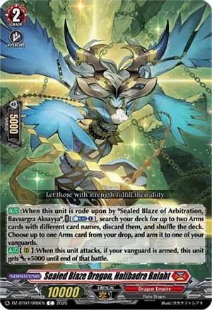 Sealed Blaze Dragon, Halibadra Balaht [DZ-BT07 - DZ-BT07/099EN]
