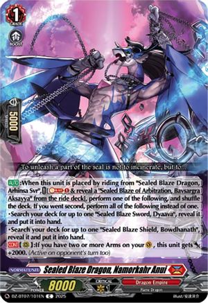 Sealed Blaze Dragon, Namorkahr Anui [DZ-BT07 - DZ-BT07/101EN]