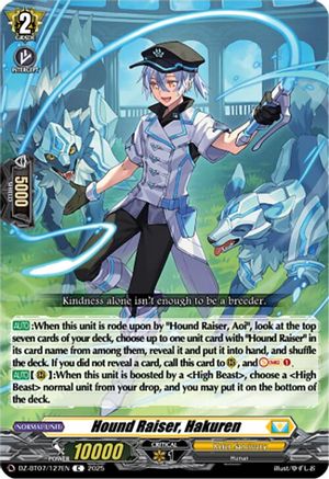 Hound Raiser, Hakuren [DZ-BT07 - DZ-BT07/127EN]
