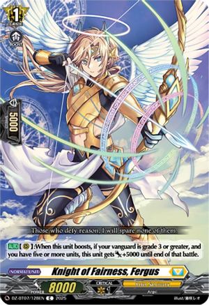Knight of Fairness, Fergus (DZ-BT07/128EN) - DZ-BT07: Moon Fangs & Cerulean Blaze