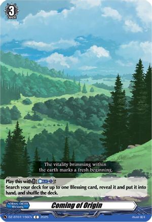Coming of Origin [DZ-BT07 - DZ-BT07/156EN]