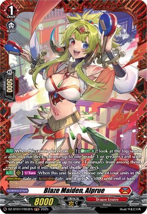 Blaze Maiden, Alprue (FR) [DZ-BT07 - DZ-BT07/FR03EN]