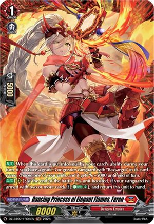 Dancing Princess of Elegant Flames, Faren (FR) (DZ-BT07/FR05EN) - DZ-BT07: Moon Fangs & Cerulean Blaze