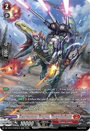 Searcannon Dragon, Vasgolmimus (SR) (DZ-BT07/SR05EN) - DZ-BT07: Moon Fangs & Cerulean Blaze