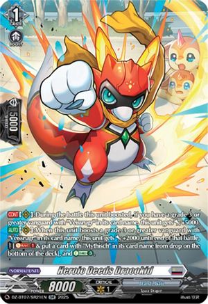Heroic Deeds Dracokid (SR) (DZ-BT07/SR21EN) - DZ-BT07: Moon Fangs & Cerulean Blaze