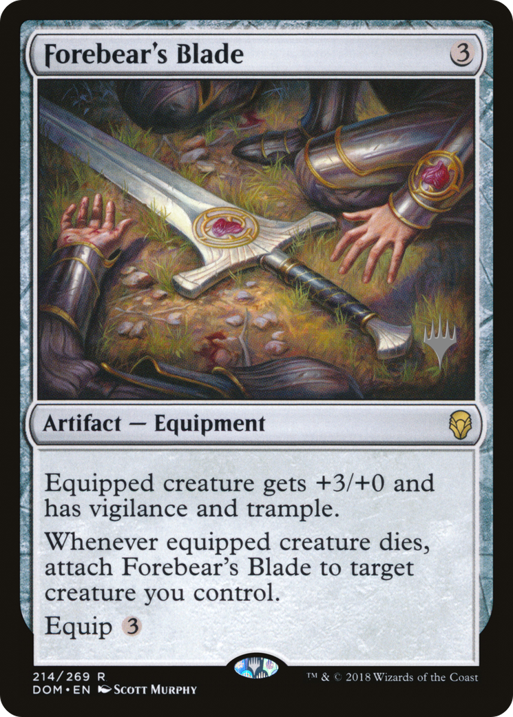 Forebear's Blade (PPM20-214) - Dominaria Promos Foil
