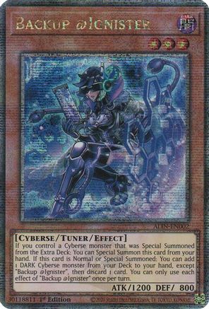 Backup @Ignister (Quarter Century Secret Rare) [ALIN - ALIN-EN002]