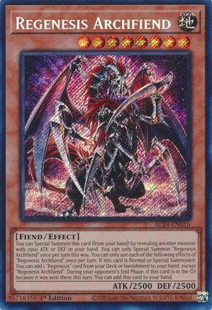 Regenesis Archfiend [ALIN - ALIN-EN016]